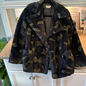 Euc zadig and Voltaire faux fur jacket